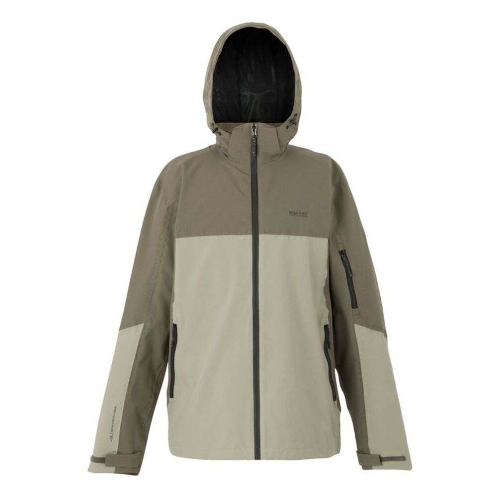 Regatta Mens Bosfield III Waterproof Jacket / Golden Sand/Treetop